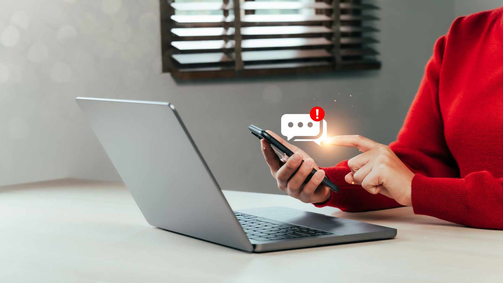 Business Report auf Tablett